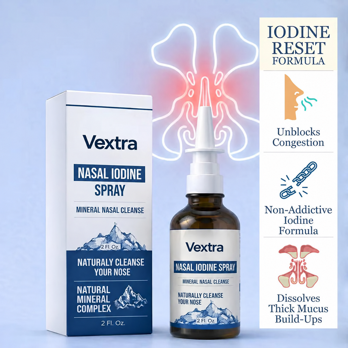 Gentle Nasal Cleansing Spray with Daily Care